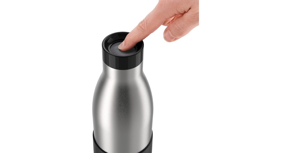 EmsaBludrop Sleeve Thermosfles  (Zwart, 0,7 Liter)