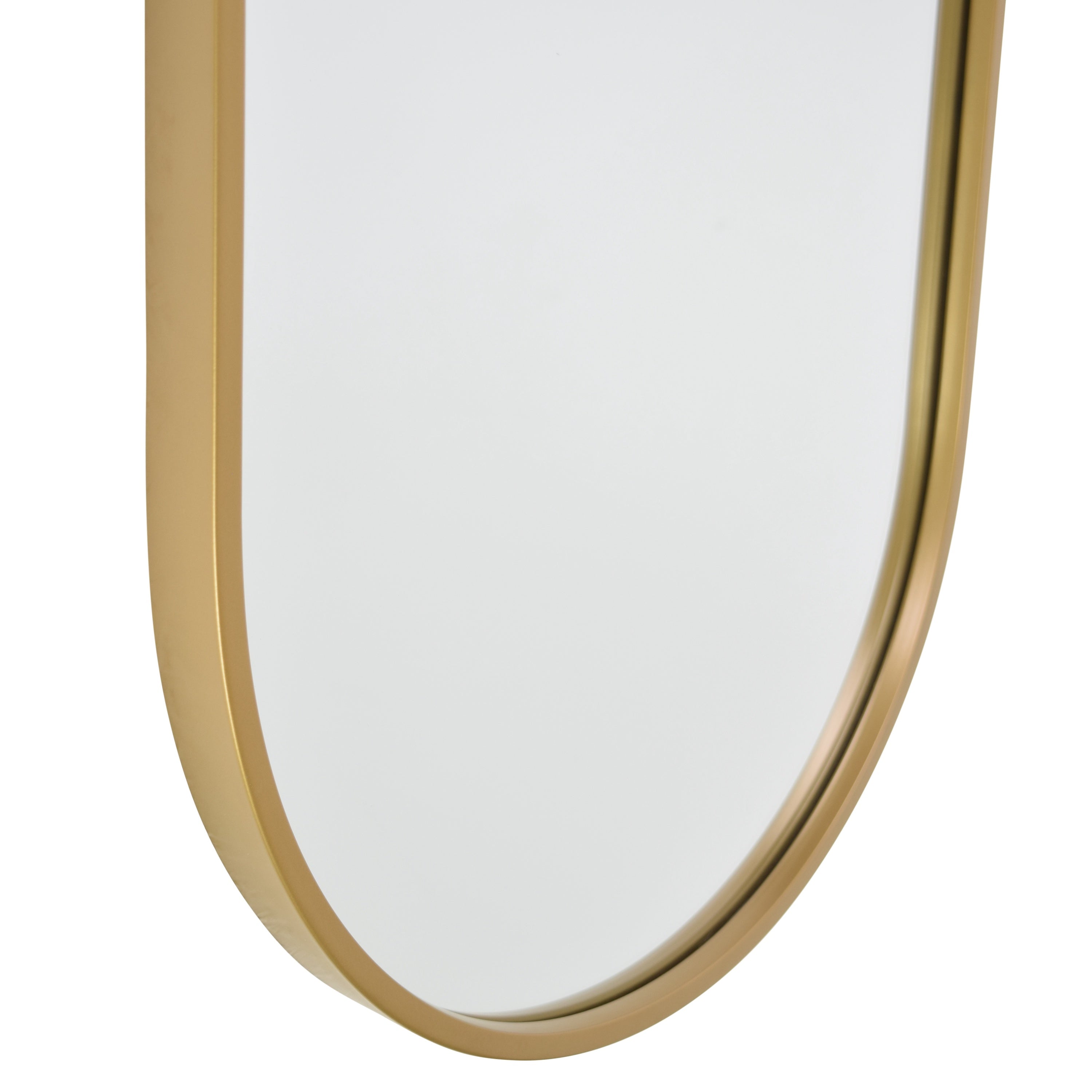 Fragix Boston Passpiegel Ovaal - Goud - Metaal - 130x40