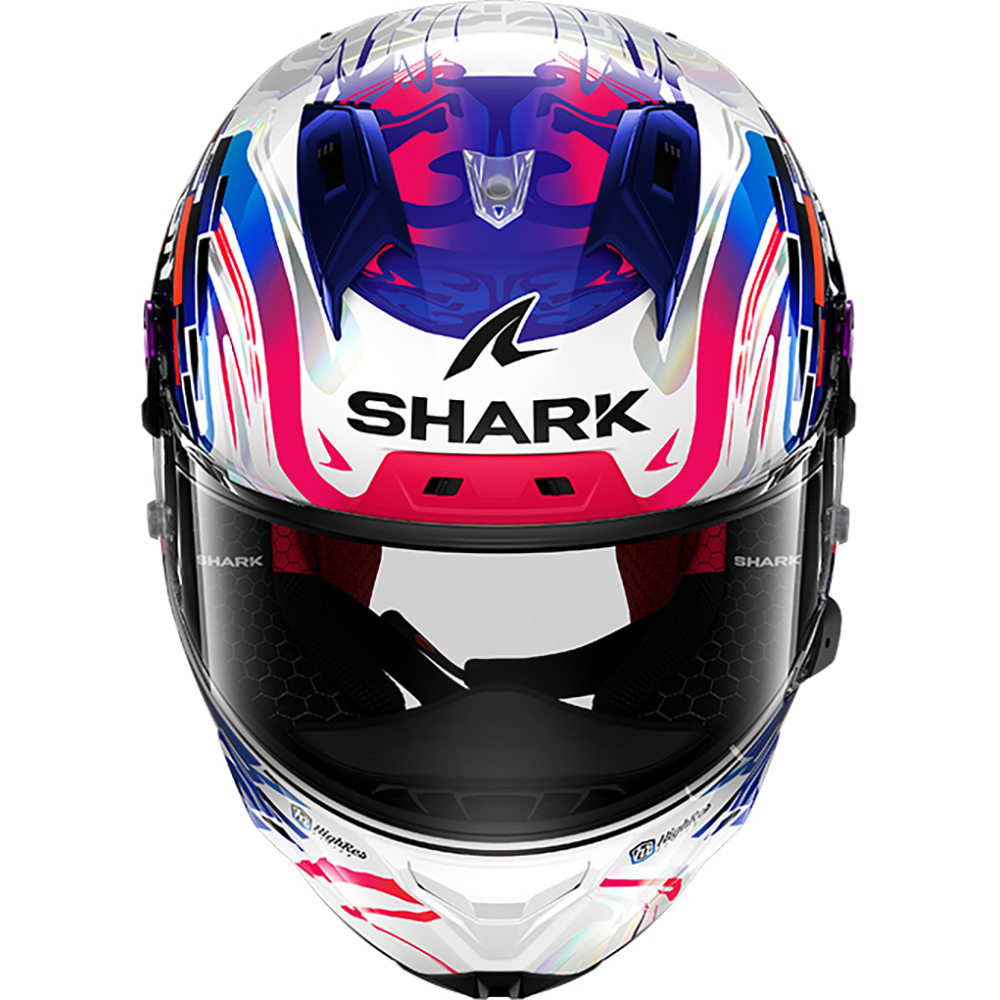 Shark - Casque Aeron GP Replica Zarco Blanc / Bleu / Orange / Brillant