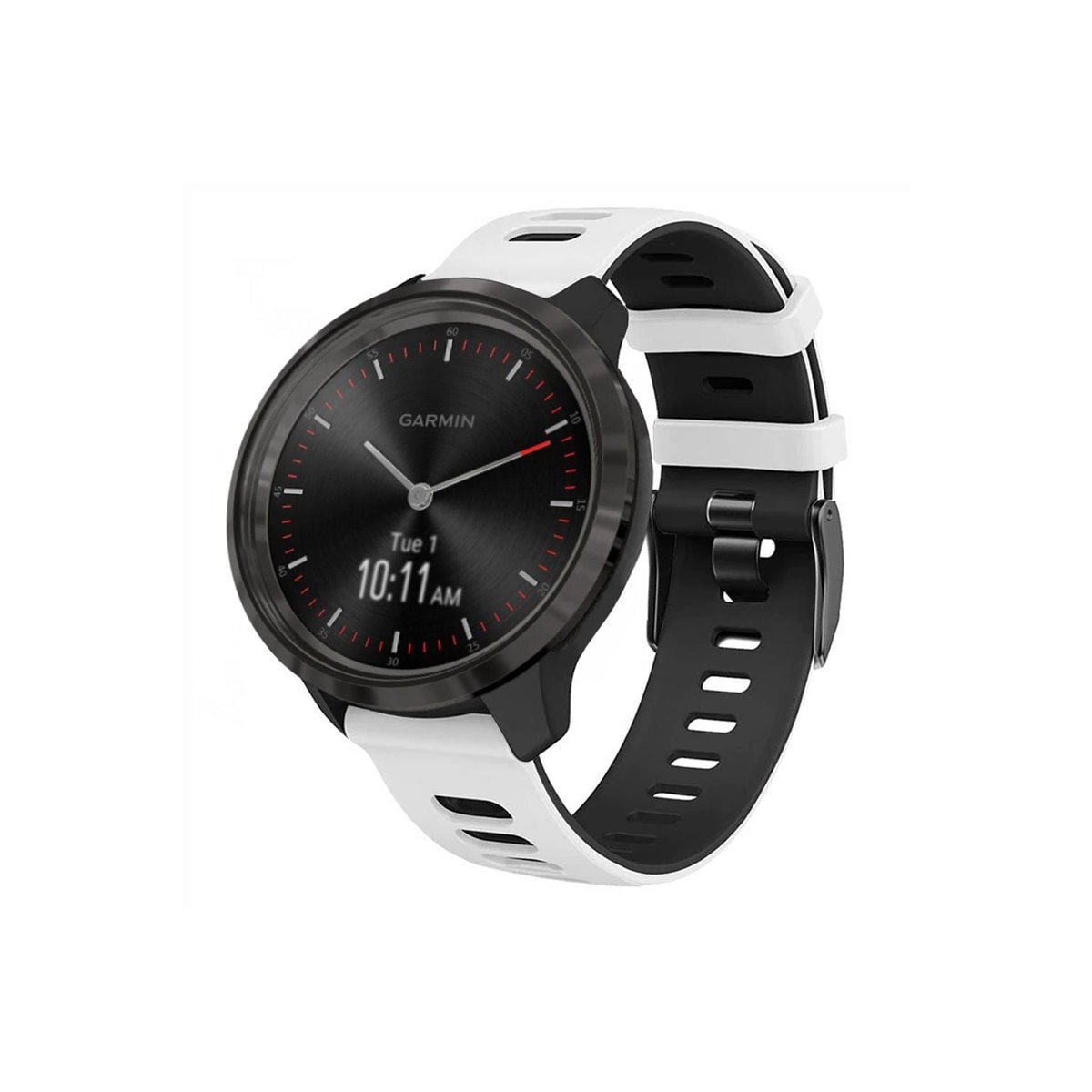 Twin Sport armbånd Garmin Vivomove 3 - Hvit/svart