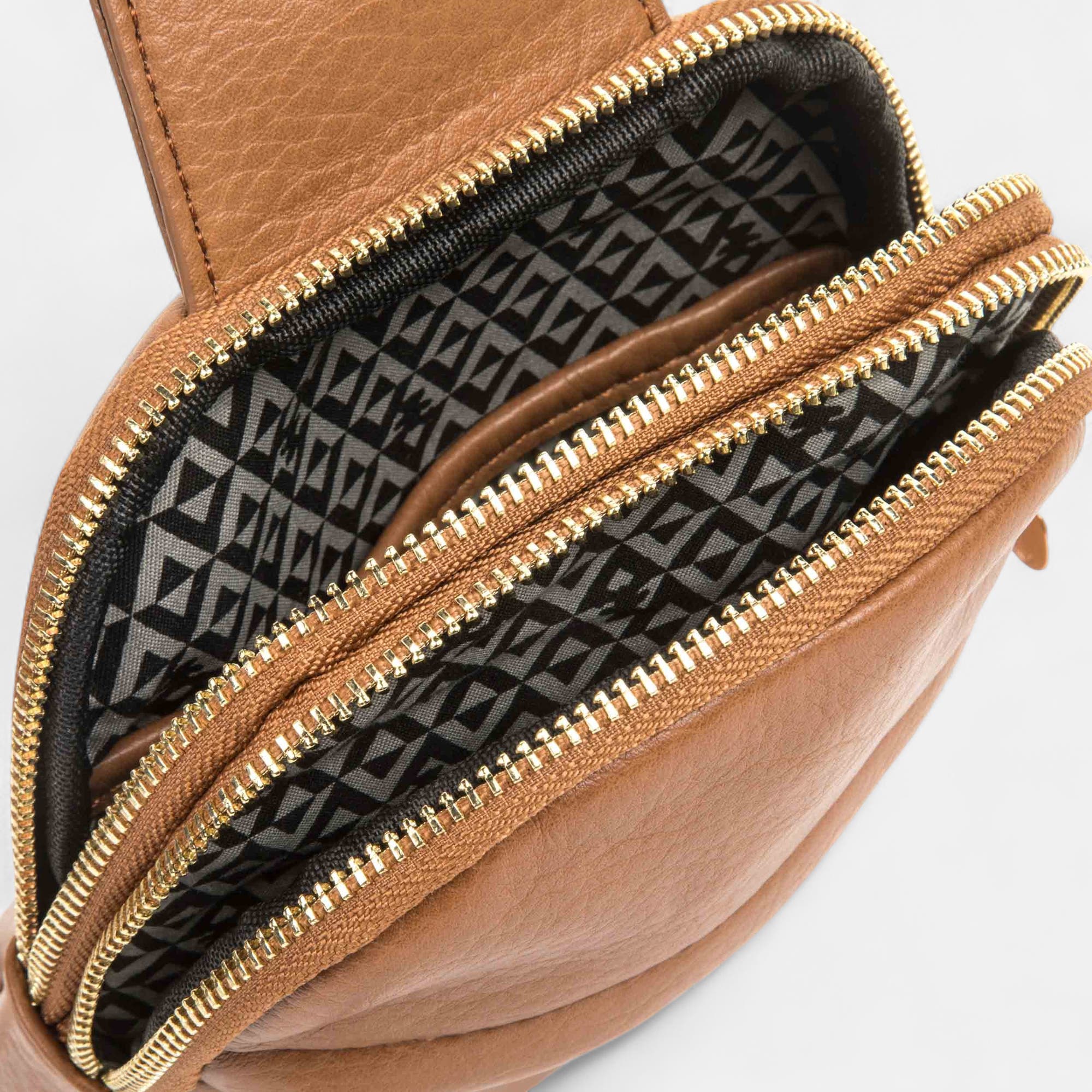 Pochette pour téléphone cognac
