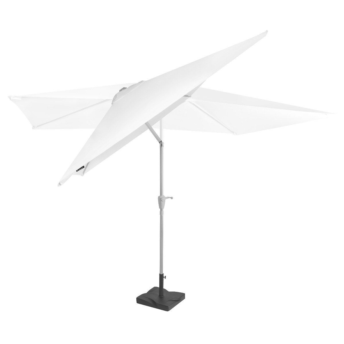 VONROC Rapallo 200 x 300 Premium Parasol met voet - White