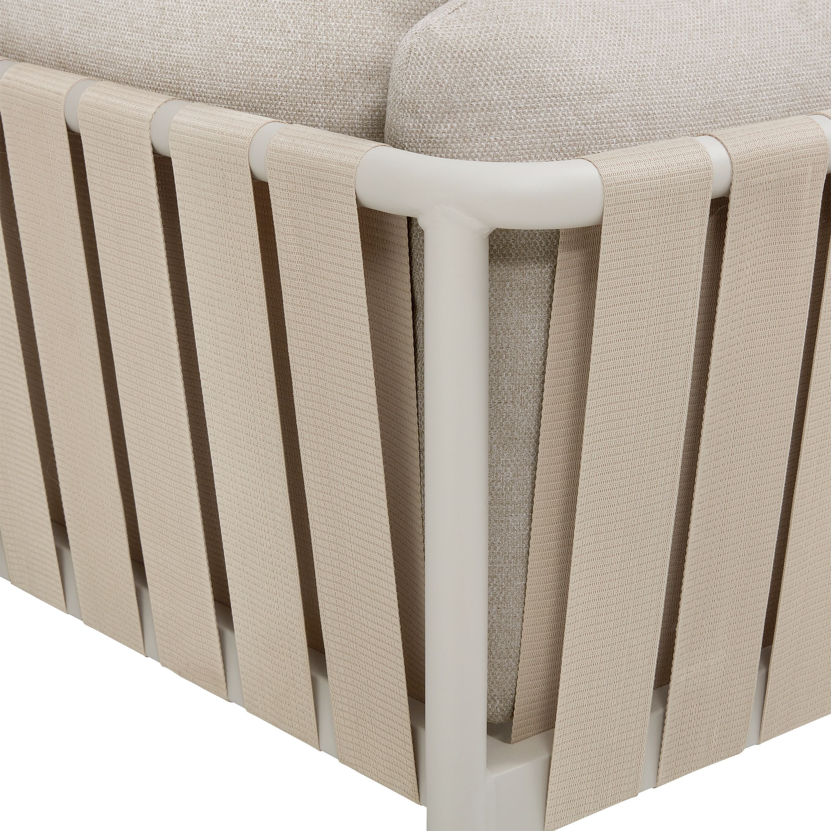 FUNCHAL Loungesessel - Sand / B: 90.0 cm x T: 80.0 cm x H: 59.0 cm