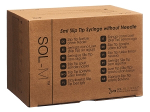 SOL-M Einwegspritze 5 ml Slip Tip Box, 100 Stück