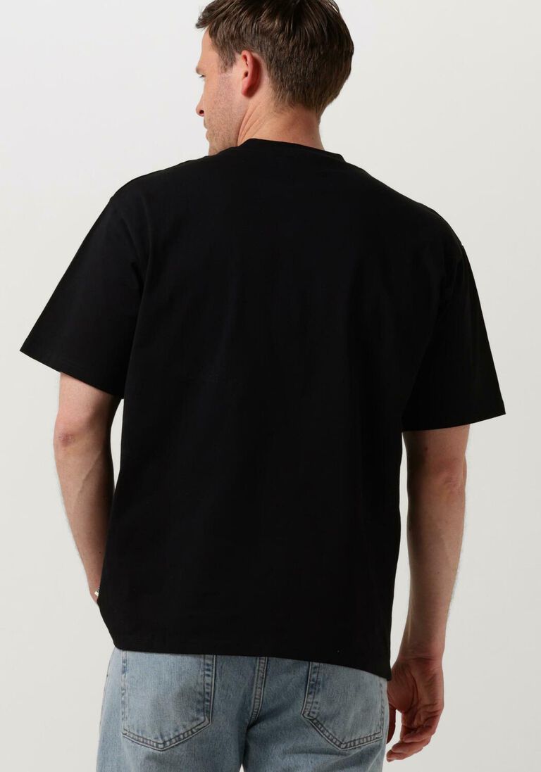 WOODBIRD zwarte woodbird t-shirt wbbaine base tee