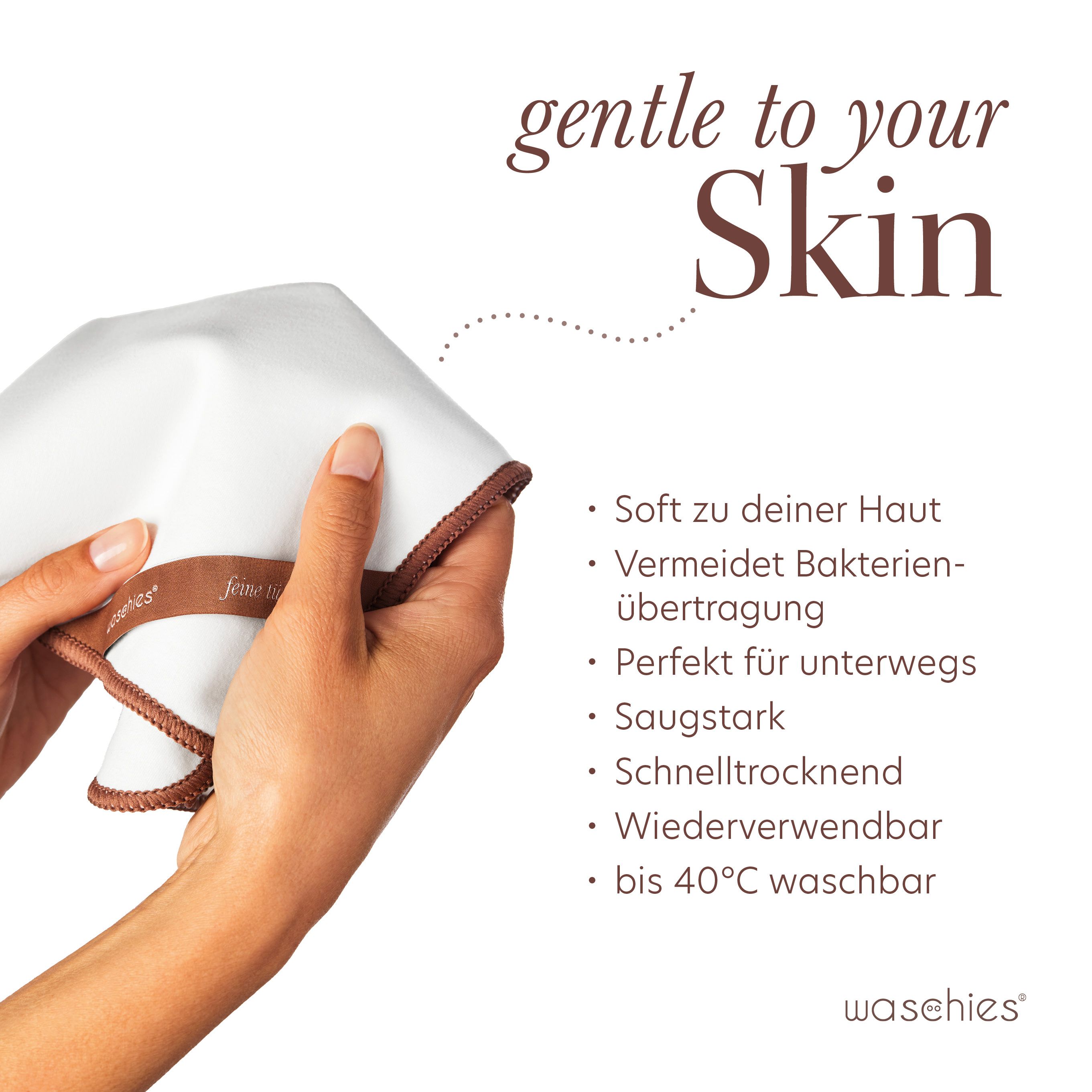 waschies Feine Gesichtstücher 5er Set