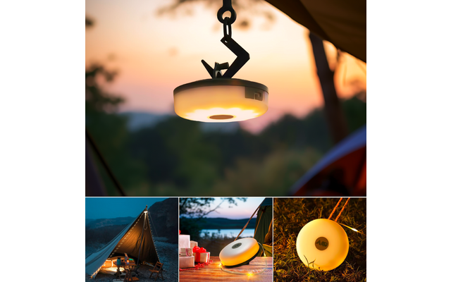 Berger 2-in-1 Campingleuchte und Lichterkette (Länge 10 m)