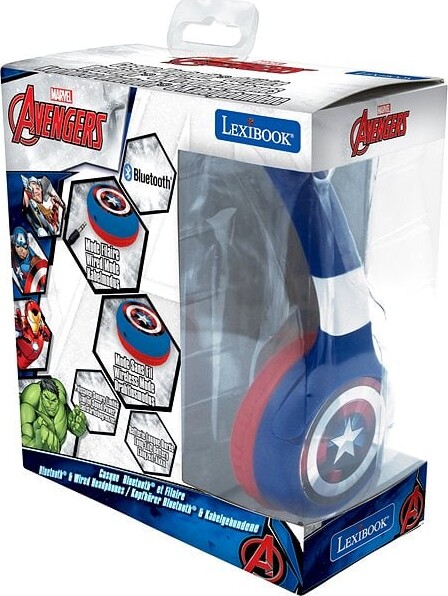 Bluetooth Hovedtelefoner Til Børn - Avengers - Foldbare - 85 Db - Lexibook