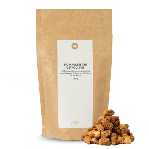 Sunday Natural Products  Bio Maulbeeren Weiss Getrocknet
