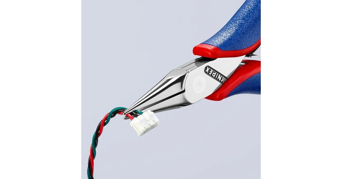 KNIPEXElektronica-grijptang 3522115 elektronica-tang  (Rood/blauw)