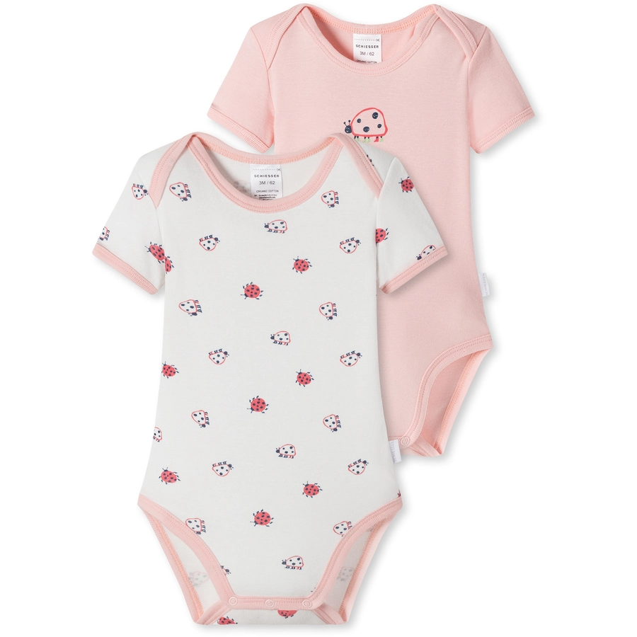 Schiesser Body Natural Love Organic Cotton rosa, weiß