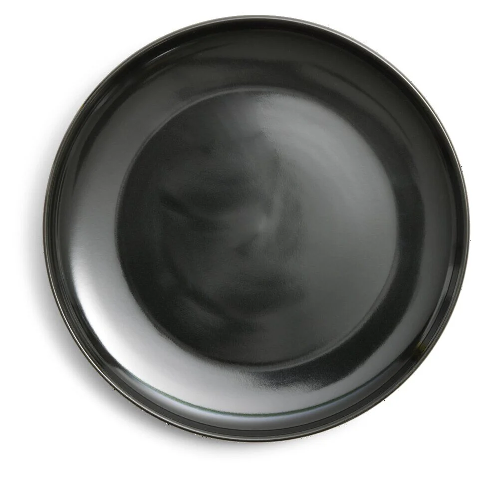 Assiette plate Oslo en grès noir Ø27cm