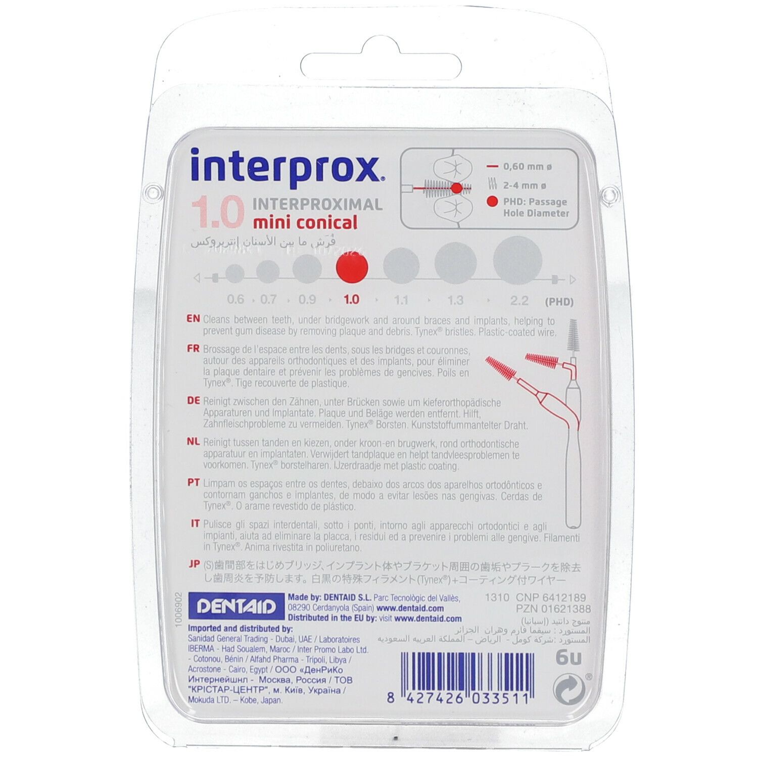 interprox® mini conical rot 1,0 mm