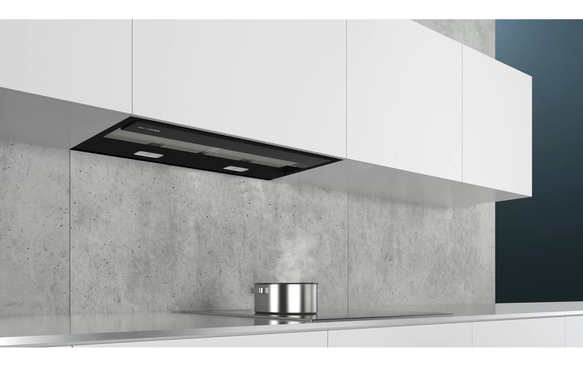 Flachschirmhaube iQ500 LJ67BAM60 3 Stufen + intensiv<br>Dunstabzugshaube für den Einbau
