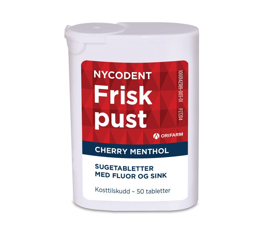 Nycodent frisk pust cherry menthol 50 stk