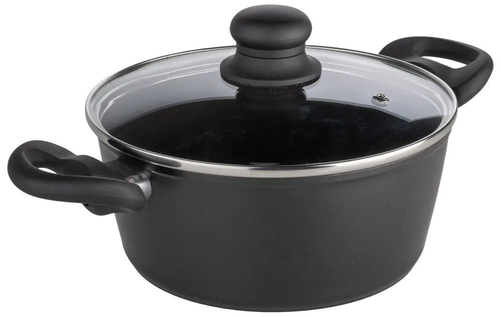 SJÖBO Gryde med låg 3,1 L - stål look