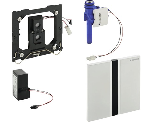 GEBERIT Urinoirbediening Type 50 Contactloos Infrarood Netvoeding Zwart Chroom Geborsteld 116.026.QD.1
