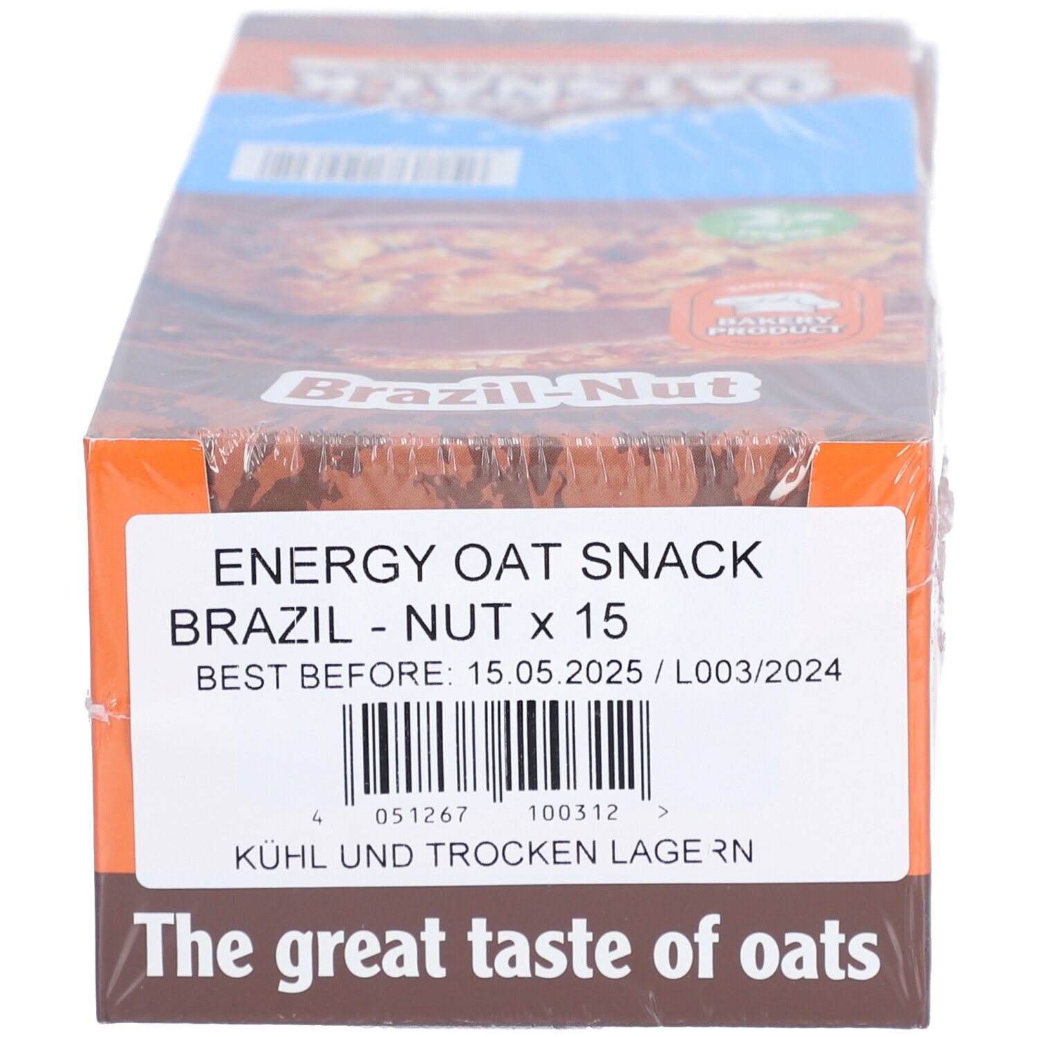 Oatsnack Energie Riegel 15er Box Brazil Nut