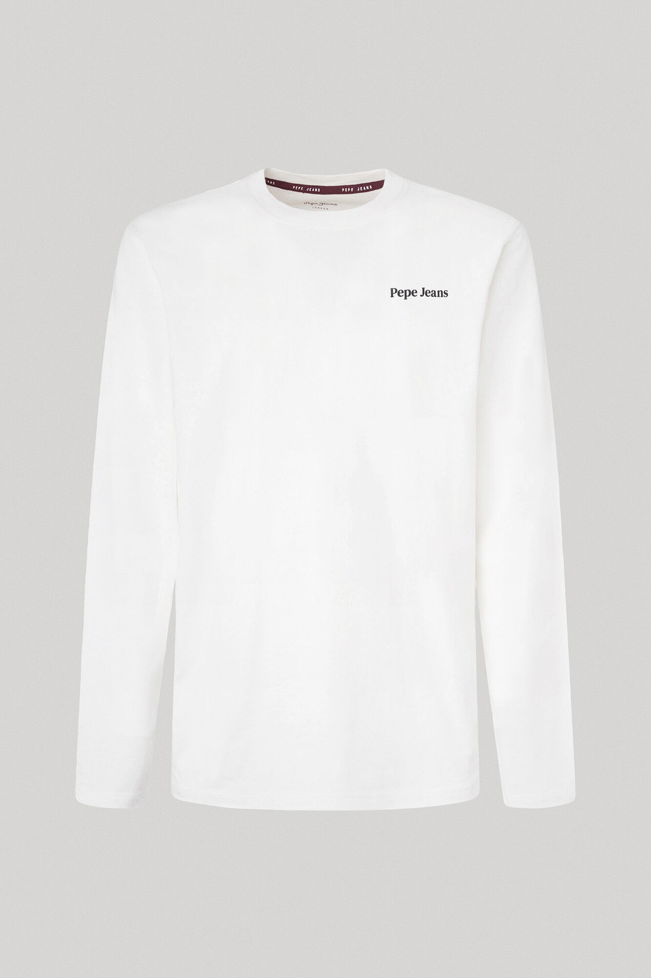 Camiseta de manga comprida com estampa do logotipo