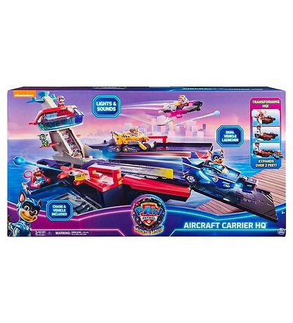 Paw Patrol Spielset m. Ton/Licht - 94 cm - Film 2 - Flugzeugträg
