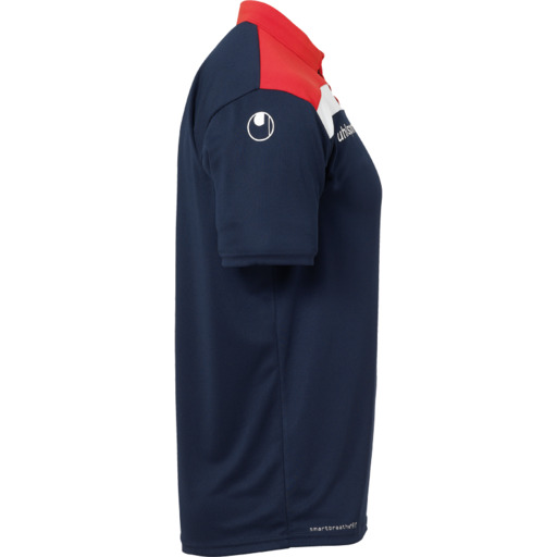 Camisa Polo Offense 23 Azul Marinho/Vermelho/Branco Uhlsport