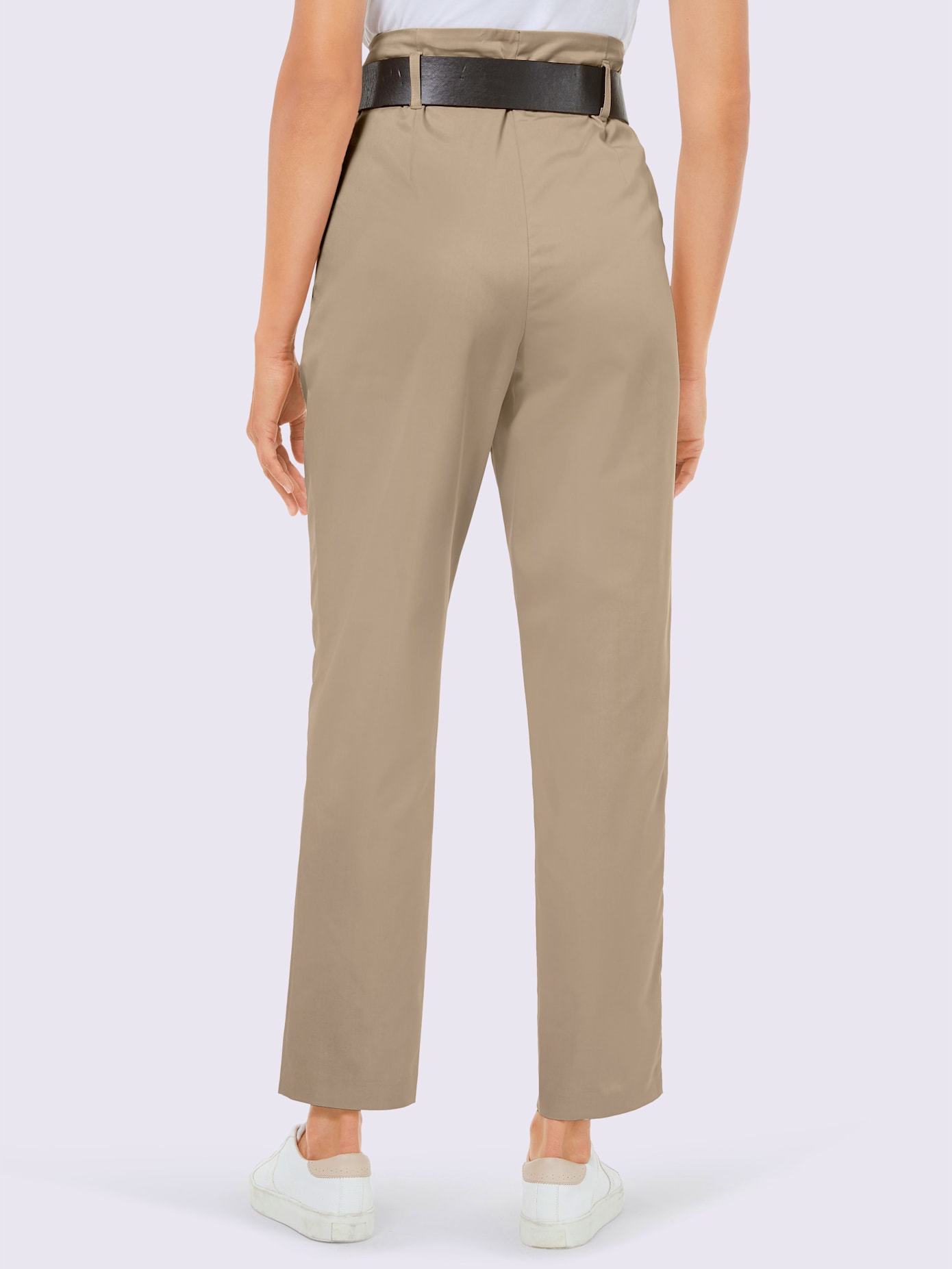 Pantalon à pinces qualité tissée