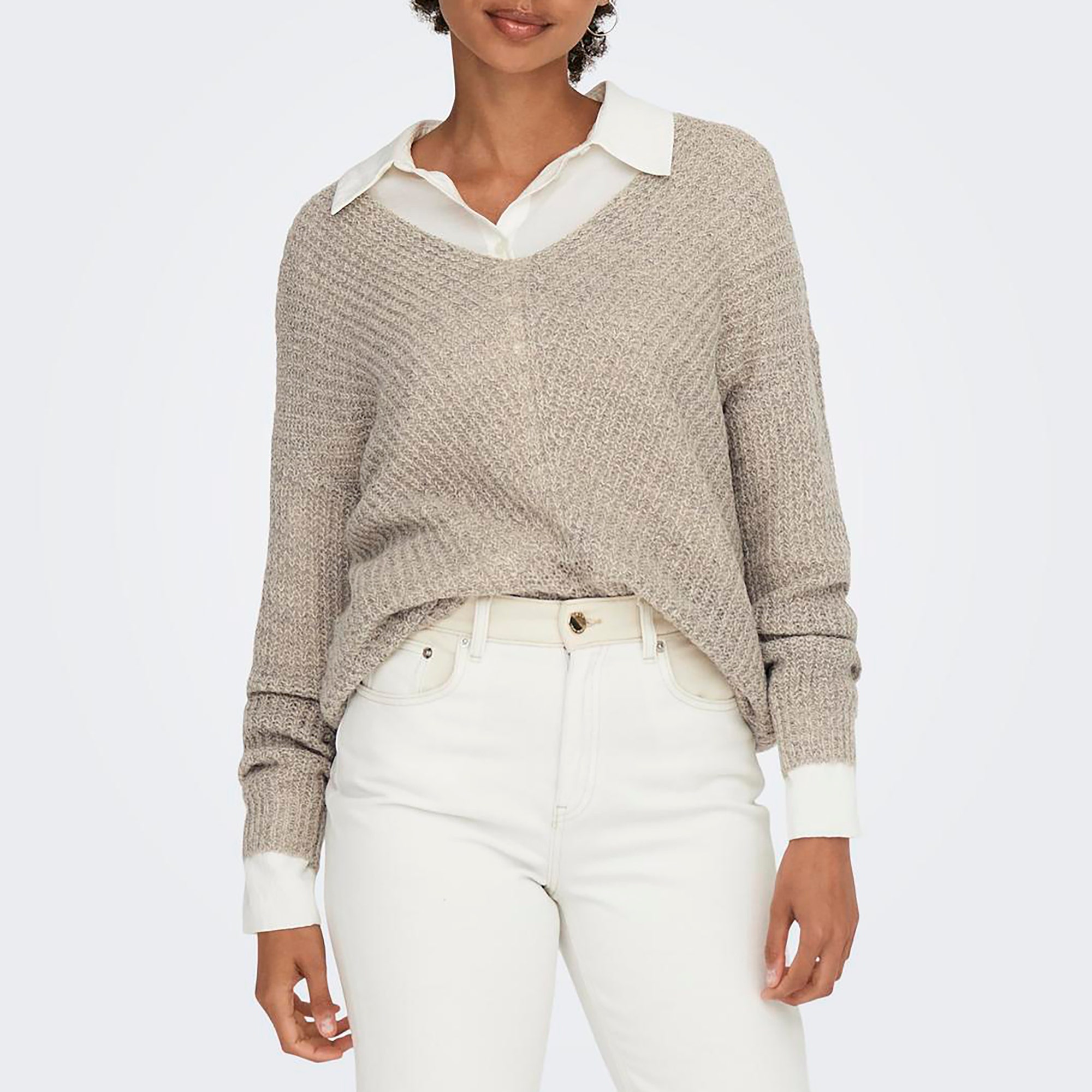 Pull Femme gris