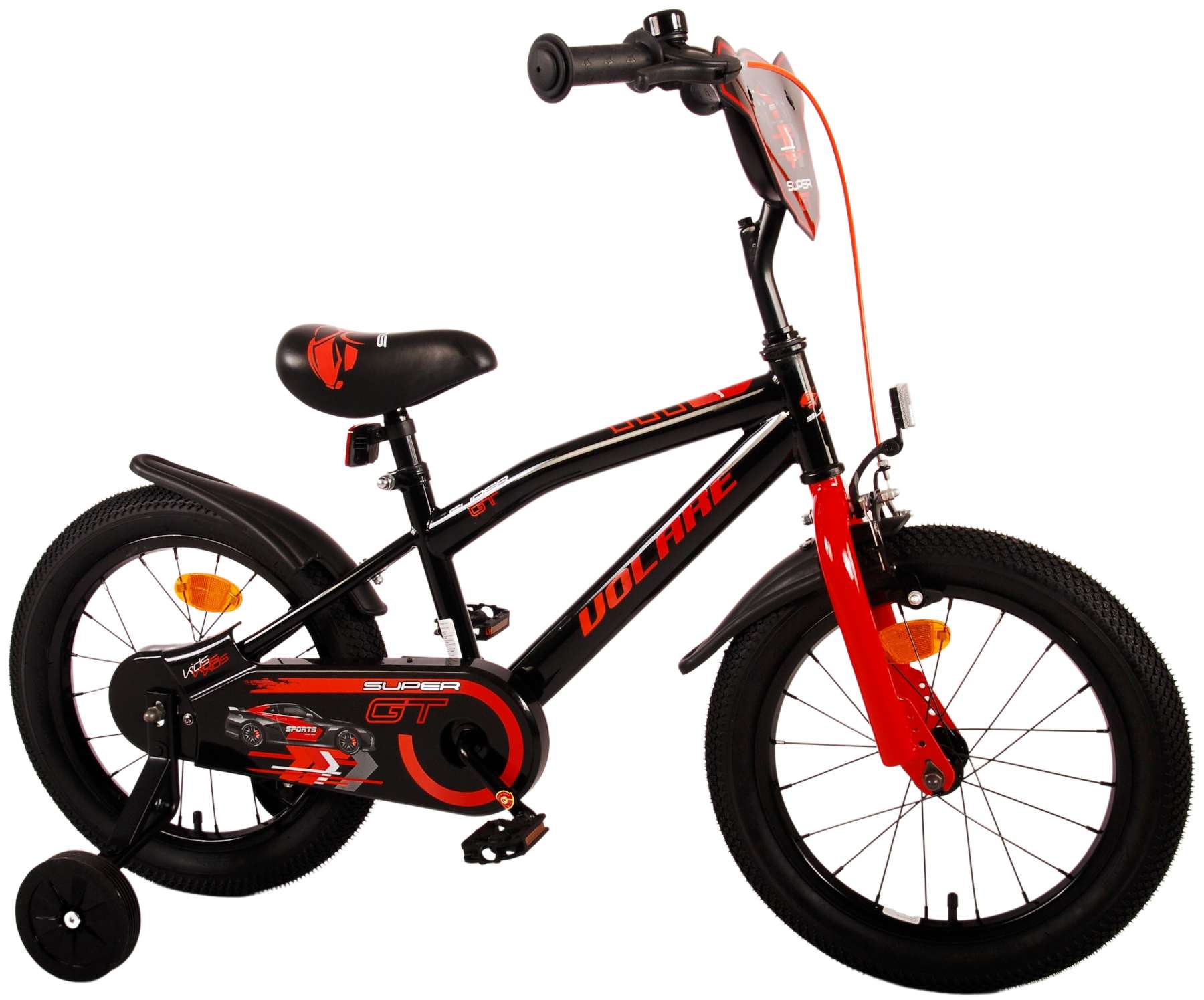 TPFSports Super GT Kinderfahrrad - Jungen - 16 Zoll - Rücktritt + Handbremse - Blau