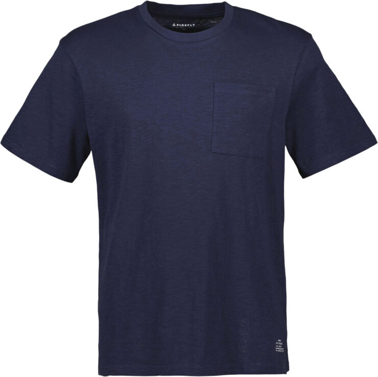 Firefly Solid Slub T-shirt Blå
