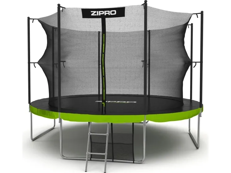 Zipro Trampolin med net og stige Ø374cm   pose til sko
