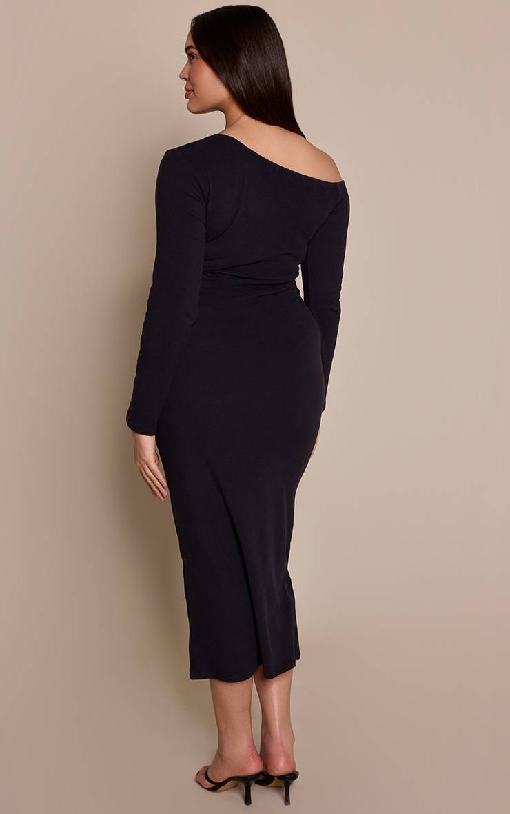 Robe Maxi Épaules Dénudées Toucher Doux Grande Taille