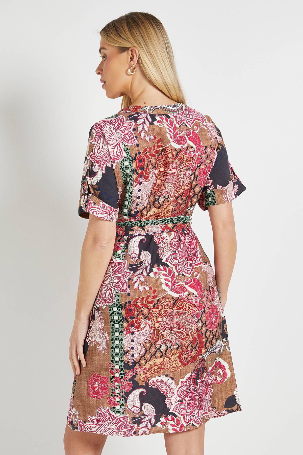 Wallis Robe Droite Paisley D'été Petite