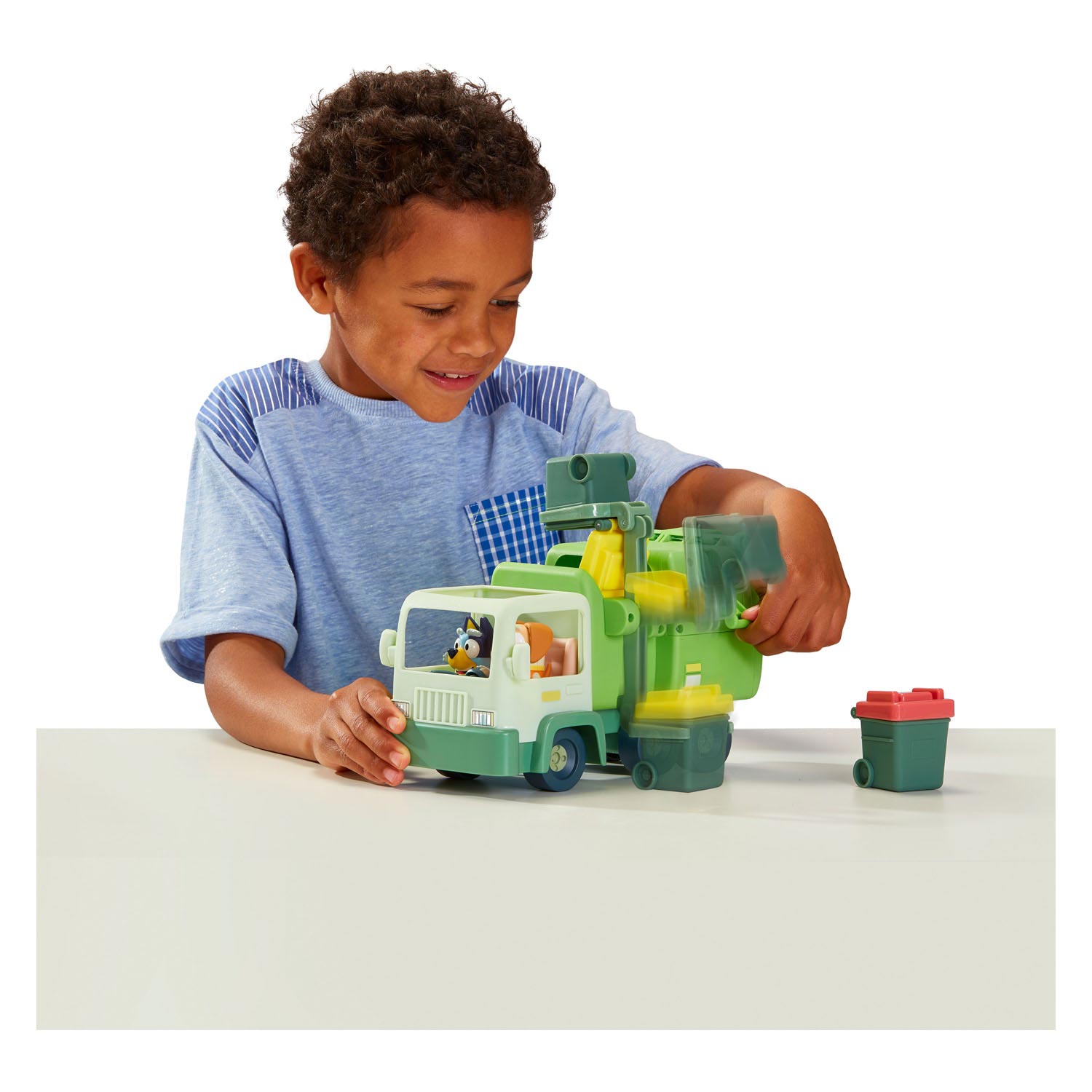 Bluey Vuilniswagen met Speelfiguren