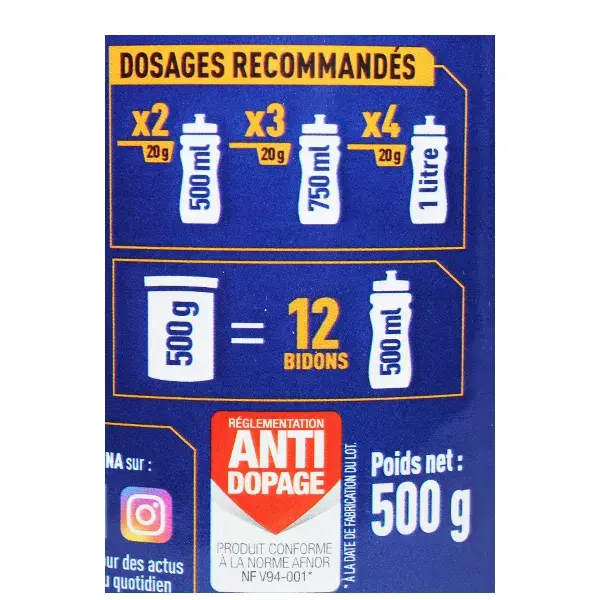 Bebida Hidratante Apurna para Esforço e Desempenho, Sabor Chá de Pêssego, 500g