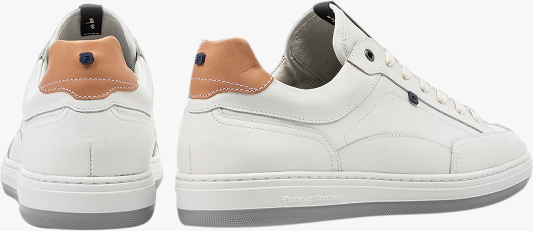 witte floris van bommel lage sneakers sfm-10217 de dijker