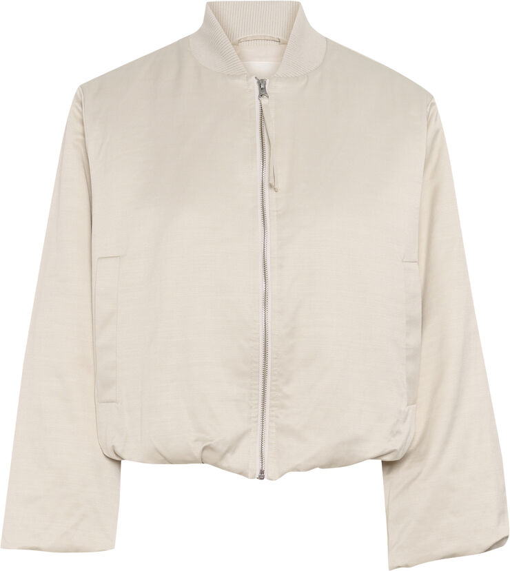 Soaked in Luxury SLKalea Bomber Jacket Oatmeal