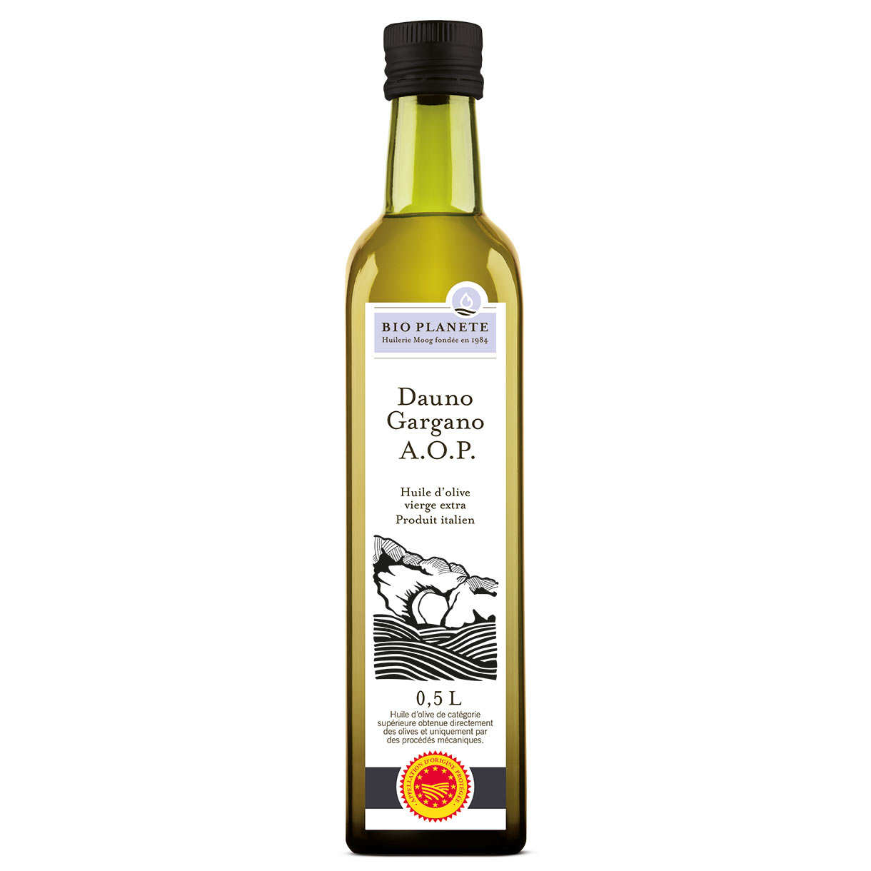 Huile d'olive vierge extra bio d'Italie AOP Dauno Gargano