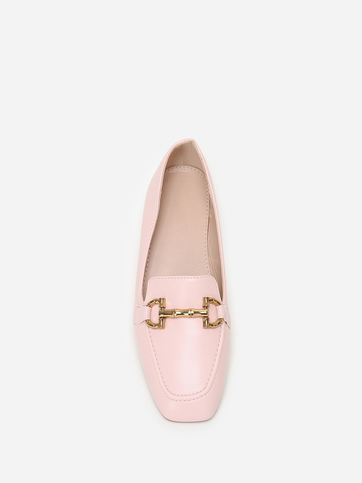 Mocassins à bout carré- Rose