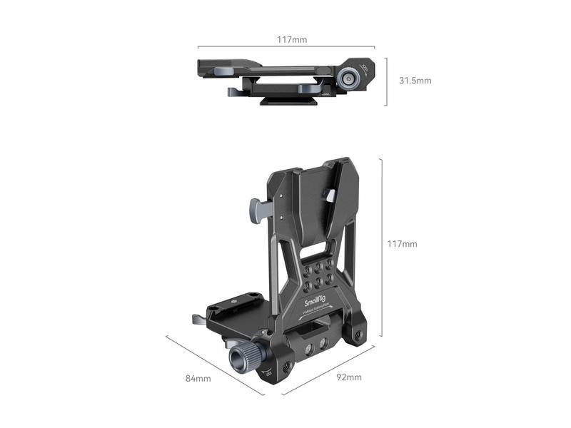 Smallrig V-Mount-Akkuplatte Compact Mounting System Kompaktes, leichtes All-in-One-Montagesystem für V-Mount-Batterien