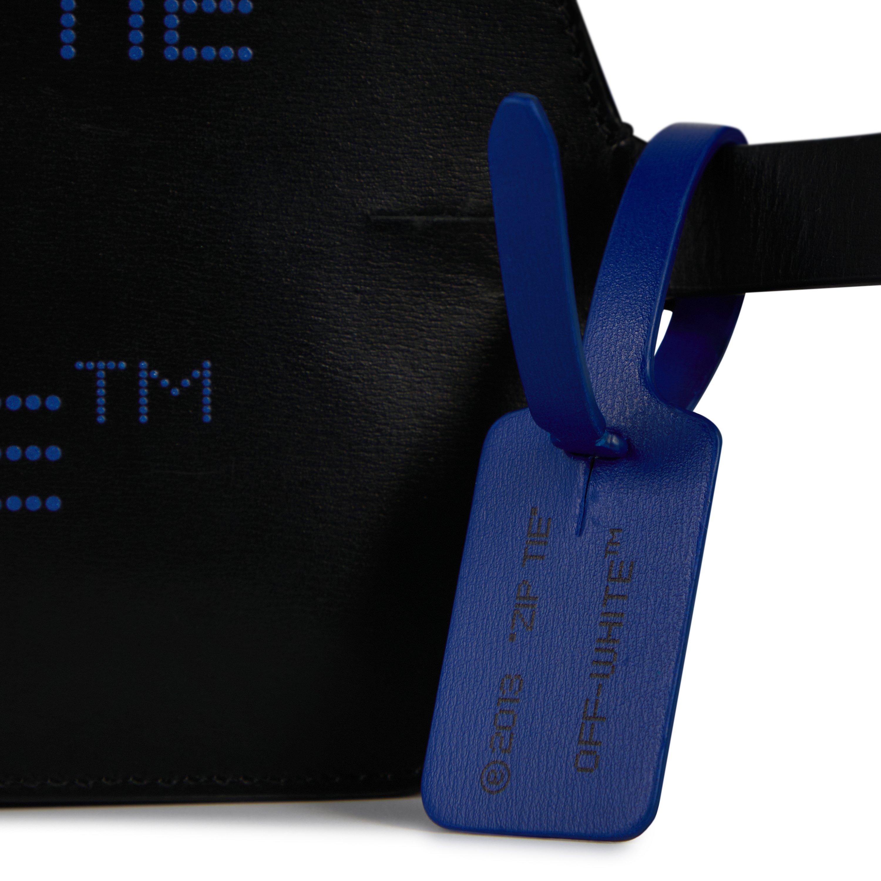Off White Zip Tie Pouch