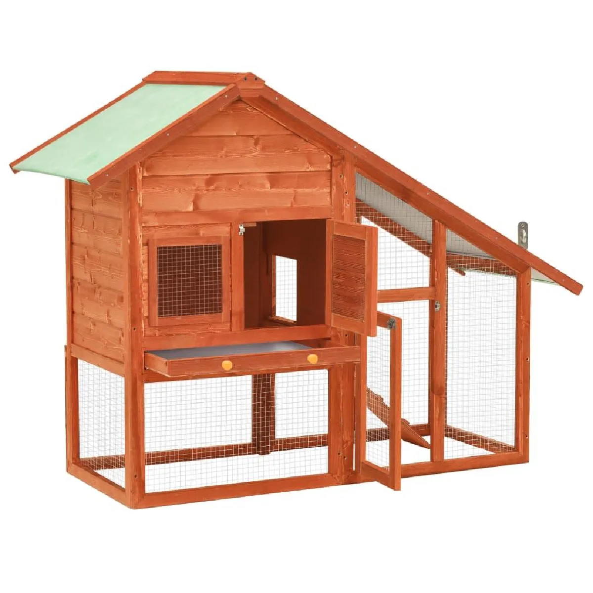 Helloshop26 Clapier 140 x 63 x 120 cm Bois