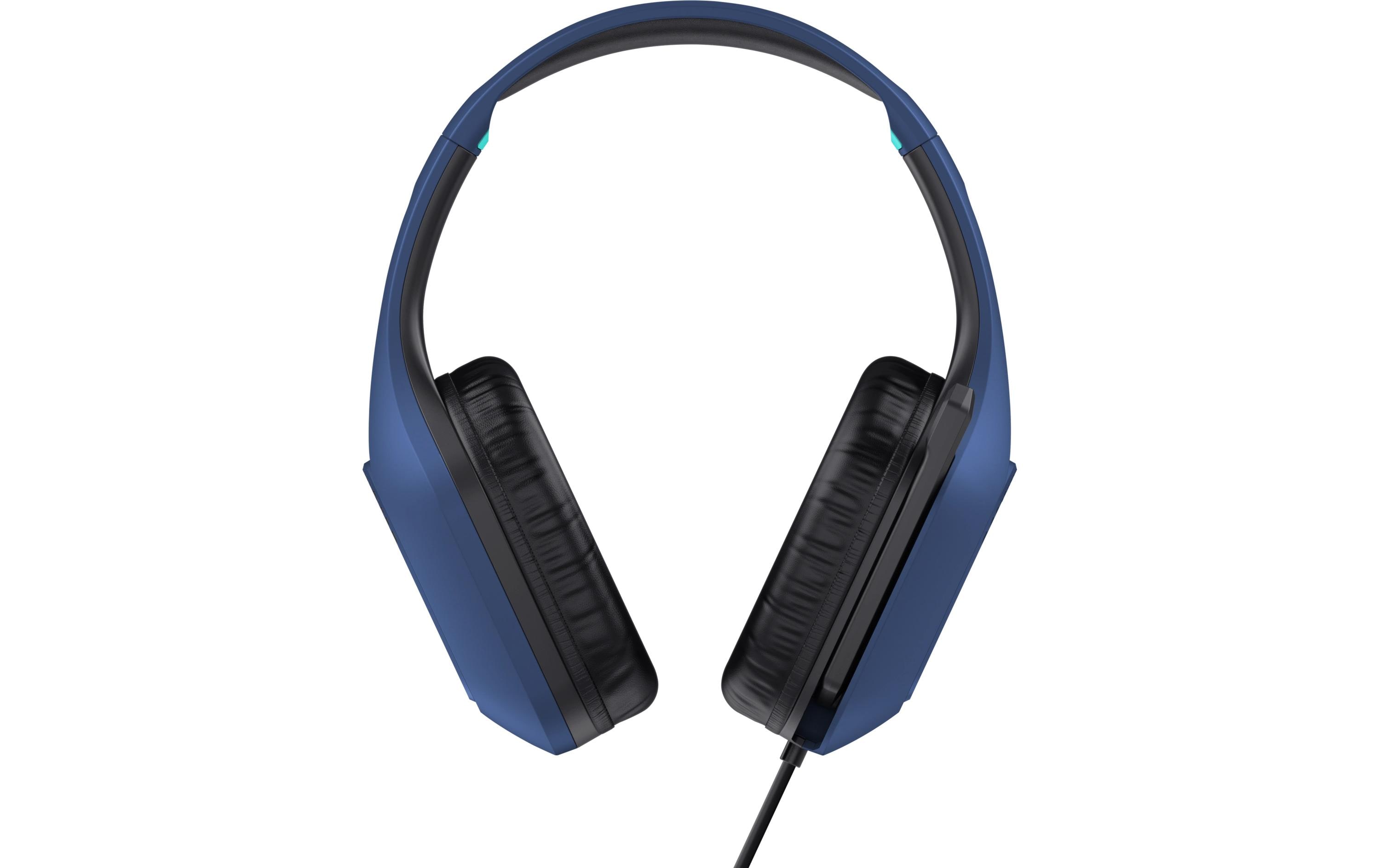 Headset GXT 415B Zirox Blau/SchwarzGaming-Headset mit komfortablen ohrumschliessenden Polstern und einstellbarem Mikrofon