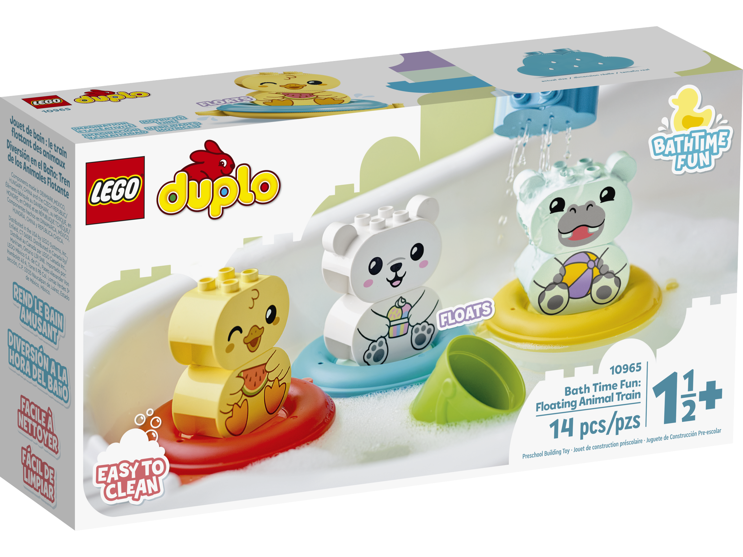 Brinquedo de banho: Trem de animais flutuante 10965