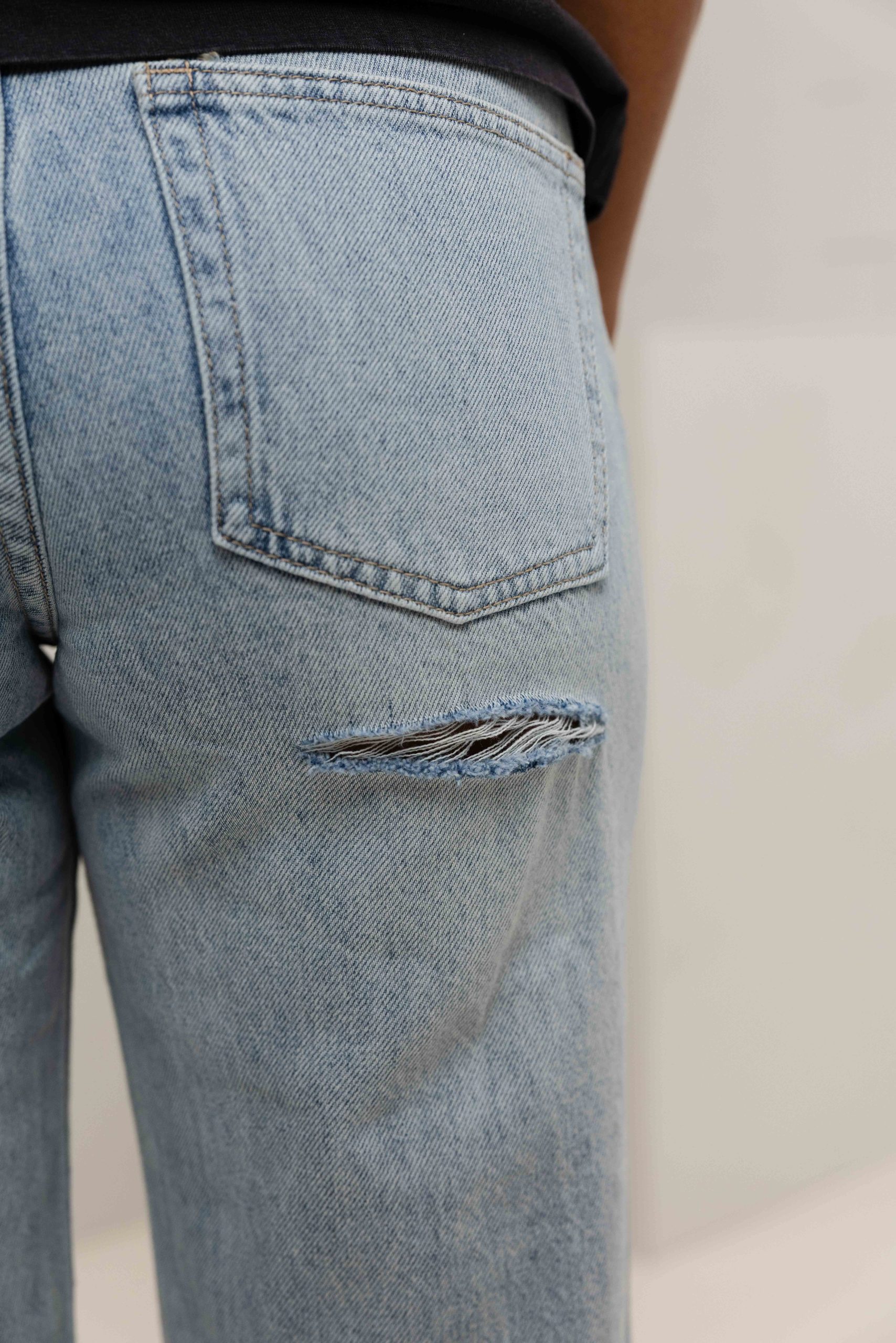 Unique The Label Remi Mid Waist Jeans Dames Lichtblauw