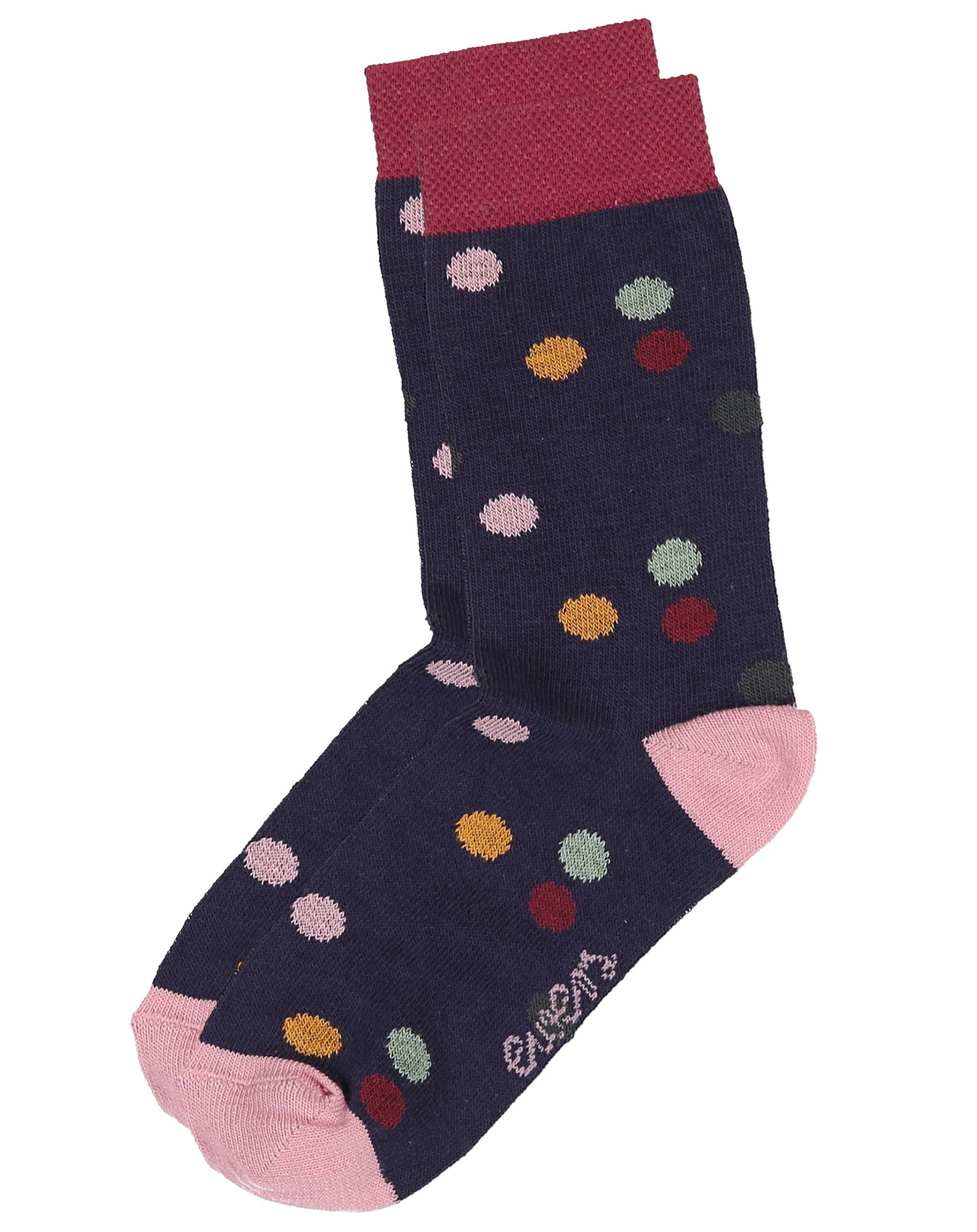 Socken PUNKTE/UNI 4er-Pack in tinte/wildrose