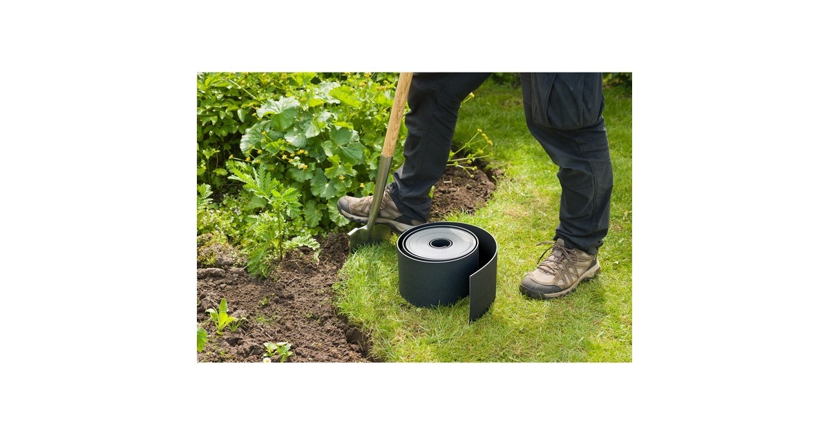 NatureBorderrand H7,5cm x 10m begrenzing  (Zwart)