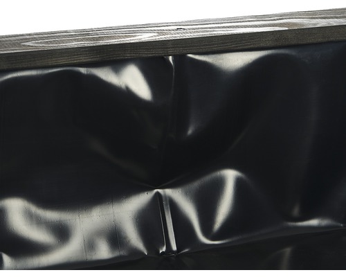 Verhoogd tuinbed op palen, basis, zonder wielen, 90x60x85 cm, zwart