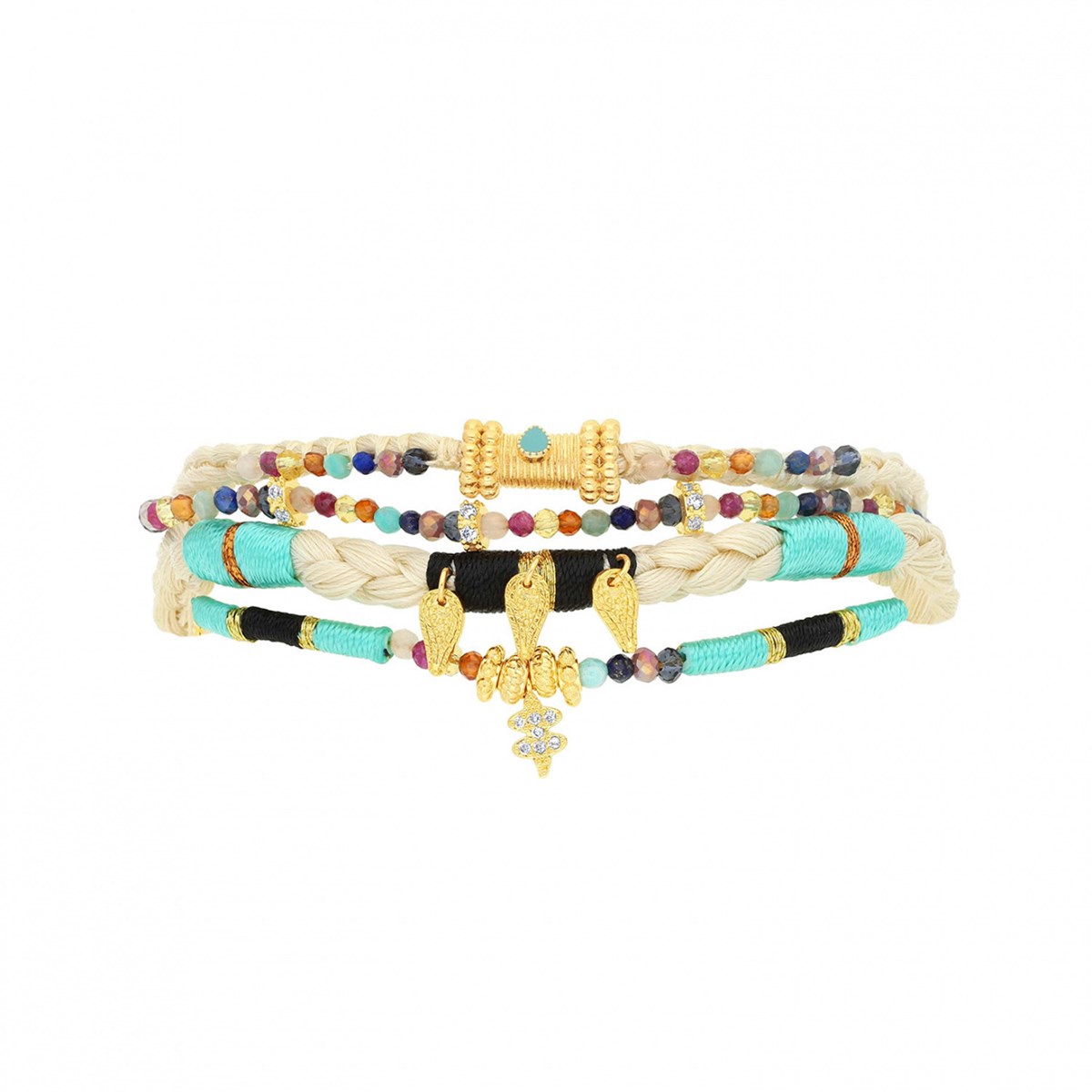 Manchette Hipanema Bosphore turquoise M