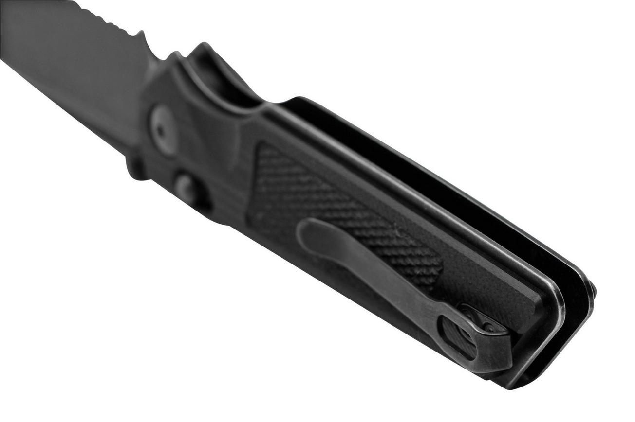 Real Steel Sacra TAC 7713B, K110 Serrated Black G10, zakmes