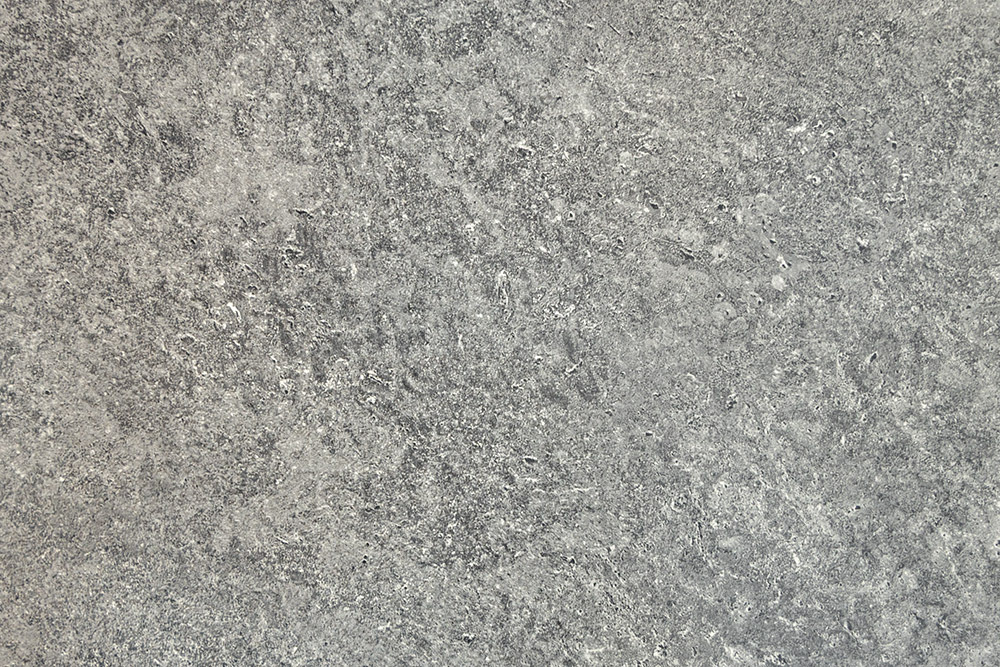 Runder Esstisch HELIX 120cm grau Beton-Design schwarze Metallbeine Sterngestell